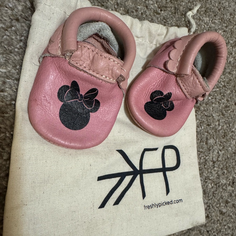 Freshly Picked Minnie Mouse moccasins